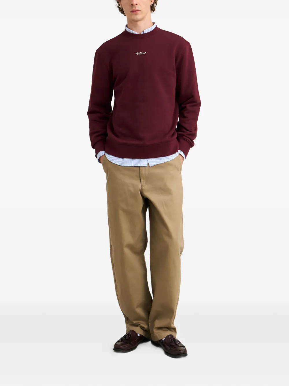Pringle of Scotland Sweater met ronde hals Rood
