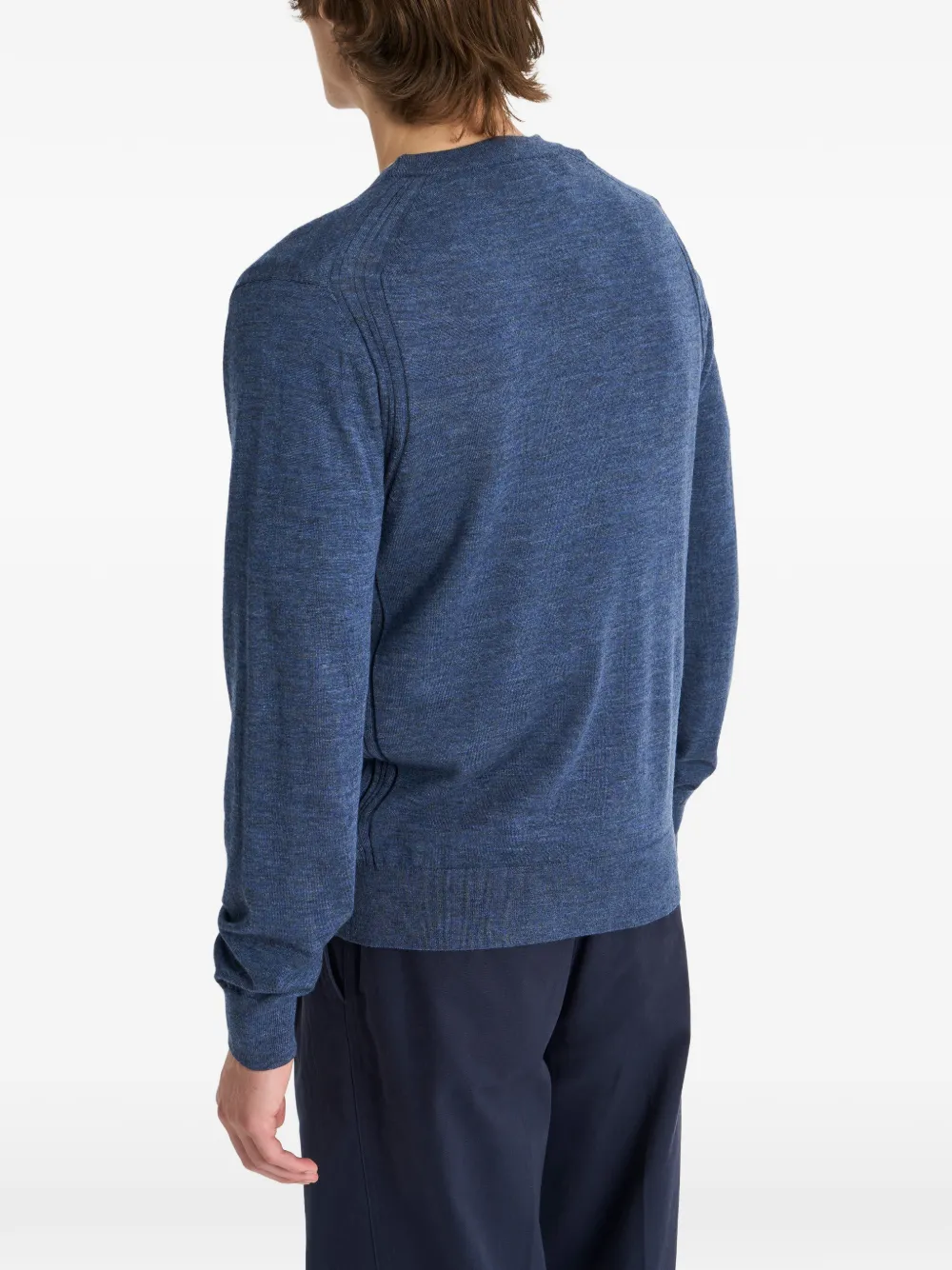 Pringle of Scotland Trui van merinowol met ronde hals Blauw