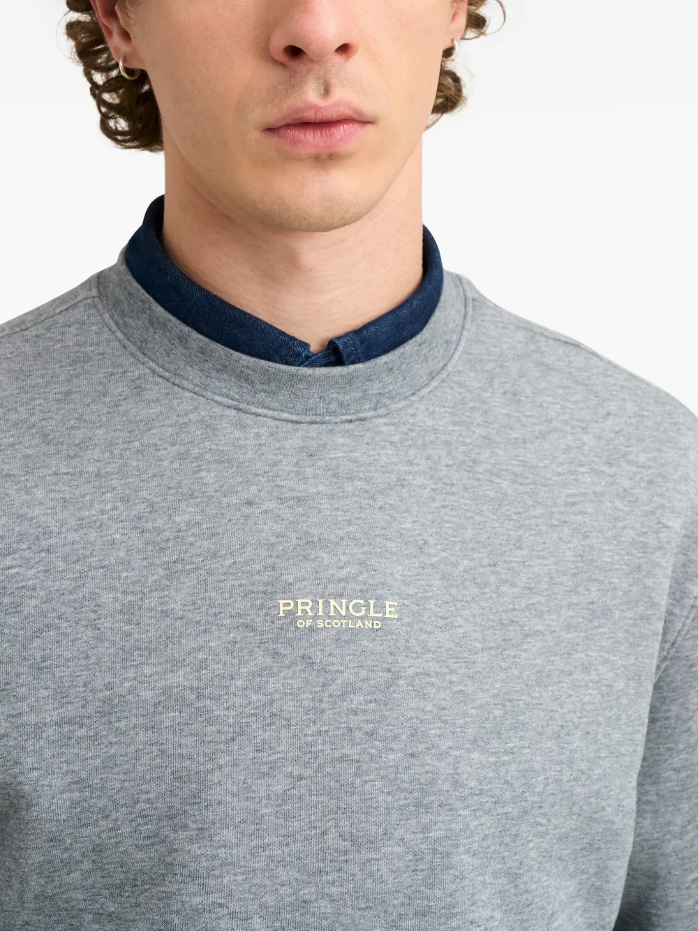 Pringle of Scotland Sweater met ronde hals Grijs