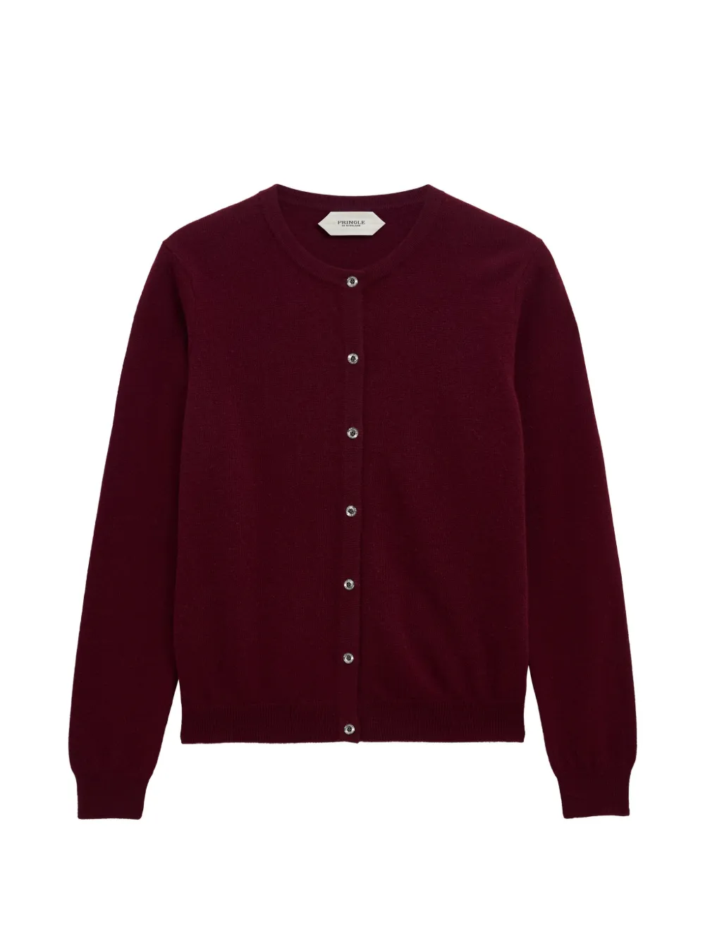 Pringle of Scotland crew-neck cashmere cardigan - Rosso
