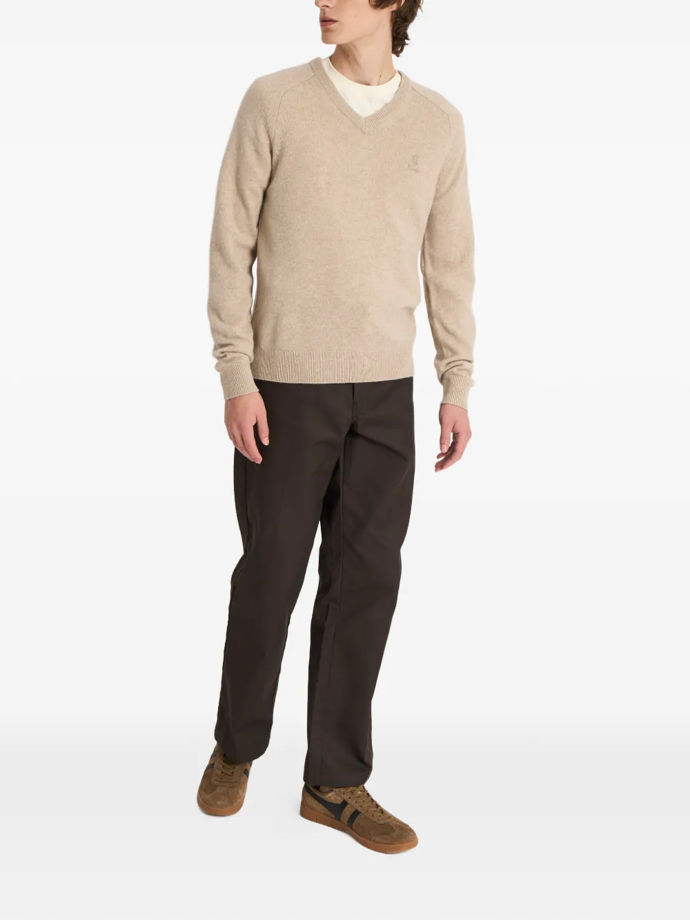Pringle of Scotland Trui met V-hals Beige