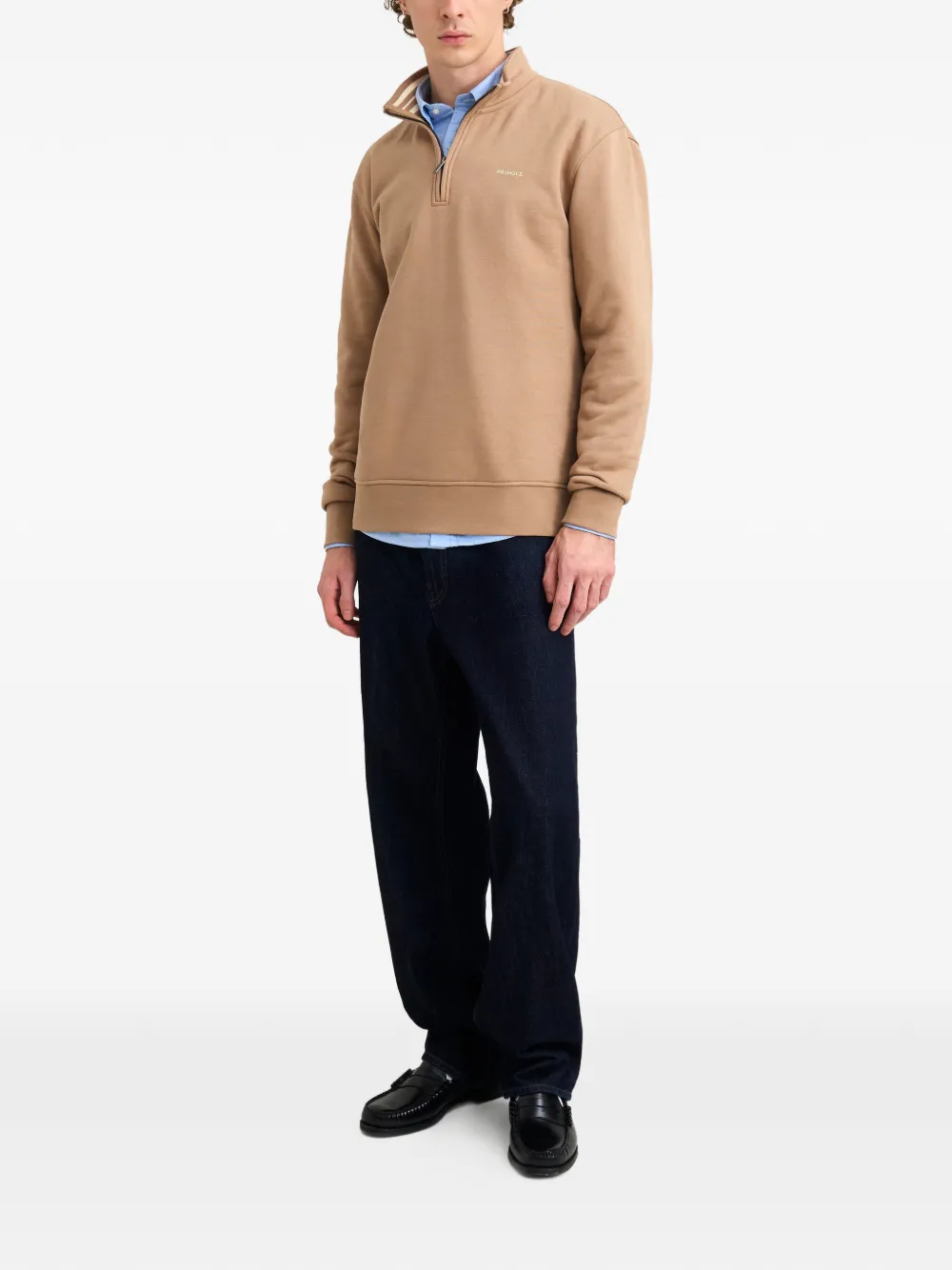 Pringle of Scotland Sweater met rits Beige