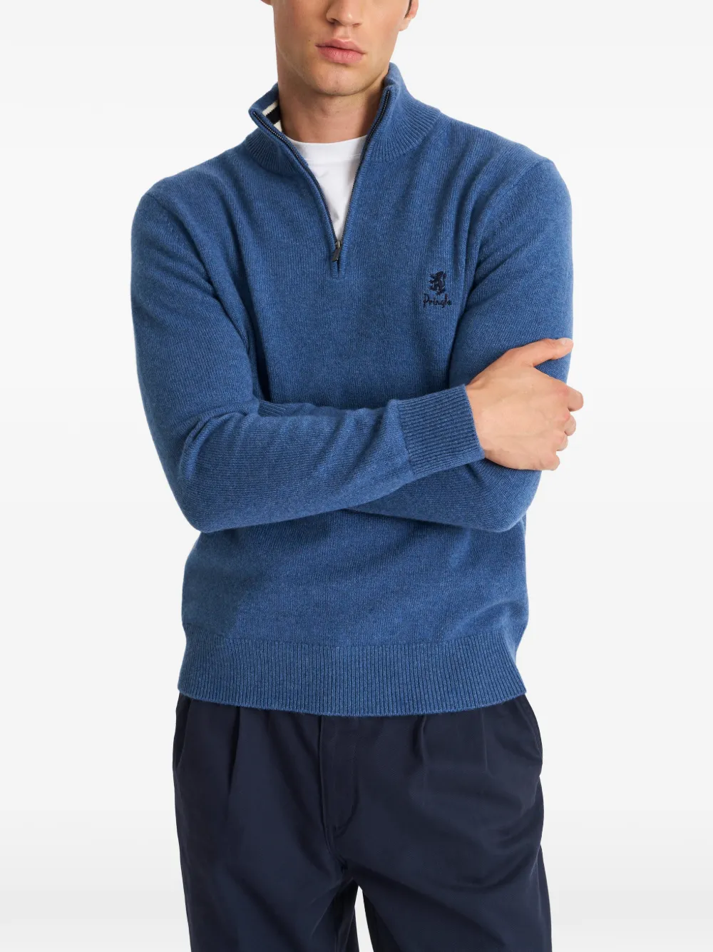 Pringle of Scotland Poloshirt met rits Blauw