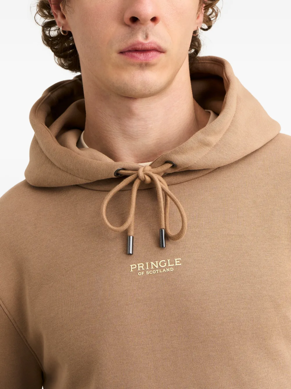 Pringle of Scotland Trui met capuchon Beige
