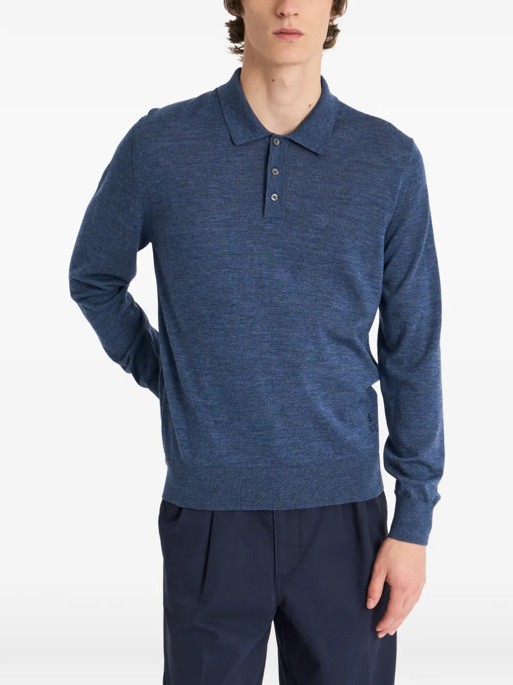 Polo-Collar Extra Fine Sweater