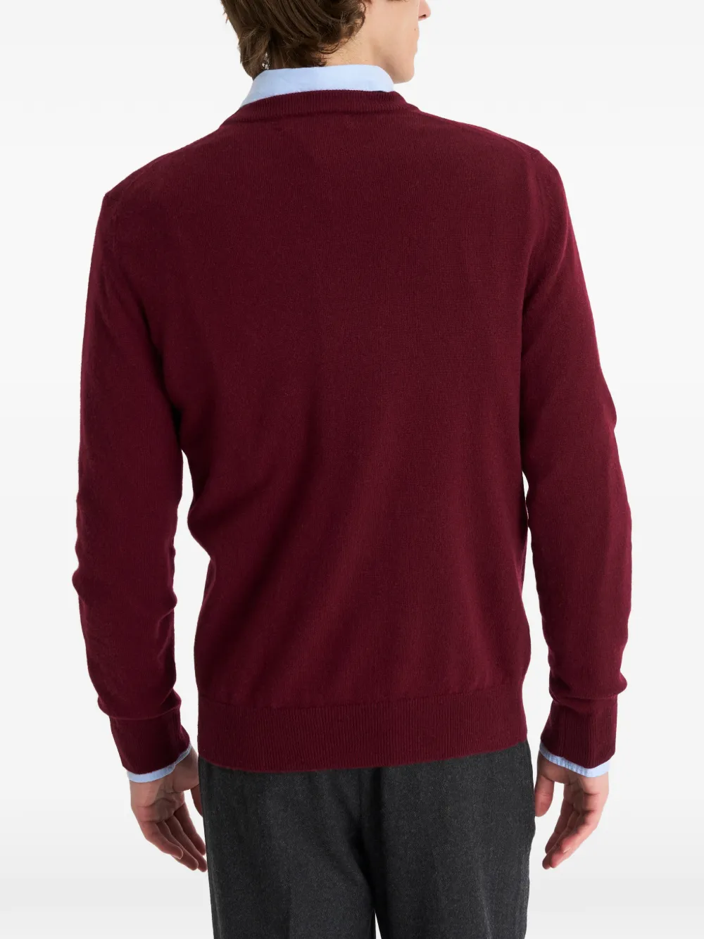 Pringle of Scotland Kasjmier trui met ronde hals Rood