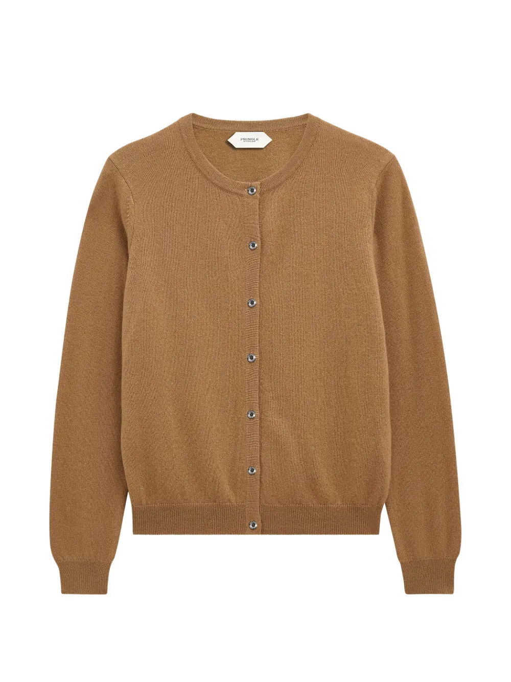 Pringle of Scotland crew-neck cashmere cardigan - Marrone