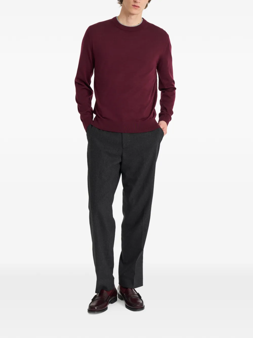 Pringle of Scotland Sweater met ronde hals Rood