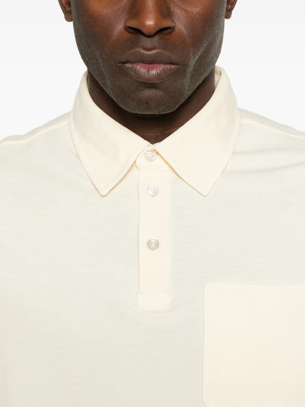 Moncler Poloshirt met logopatch Geel