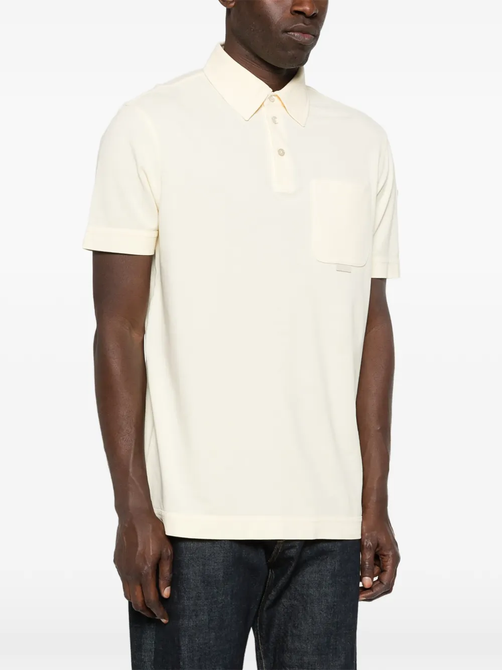  Moncler Logo-patch Polo Shirt - Yellow 