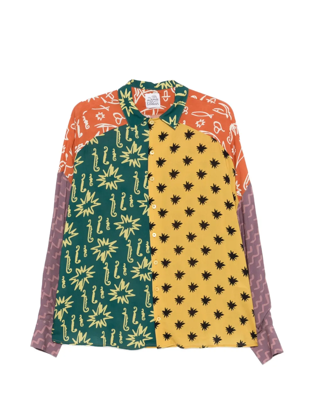 Donde Esteban graphic-print shirt - Verde