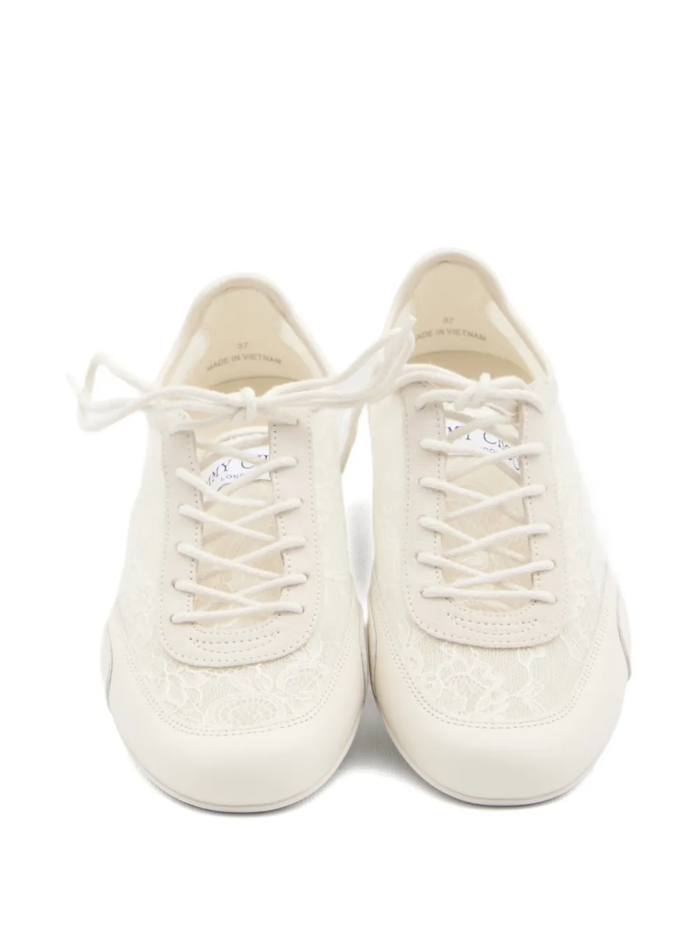 Jimmy Choo lace-detail sneakers Wit