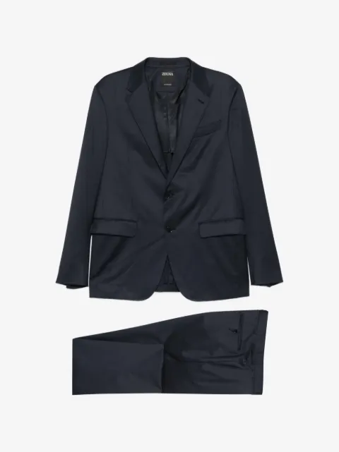 Zegna traje con bolsillos con solapa