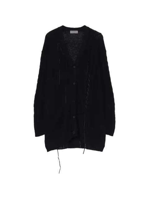 Yohji Yamamoto open-knit cardigan