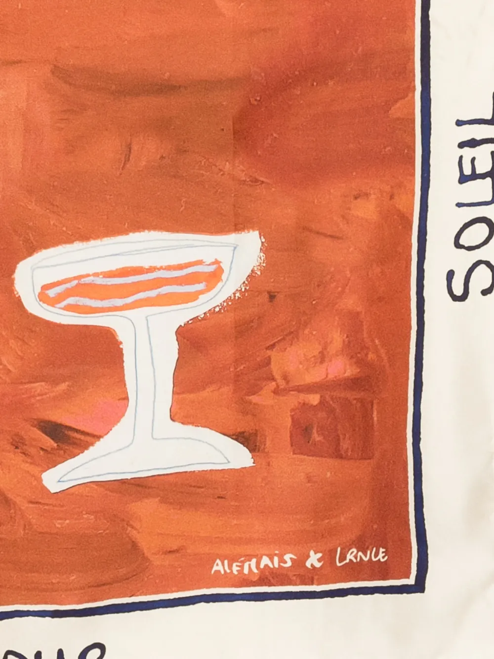  Alemais Graphic Print Scarf - Orange 