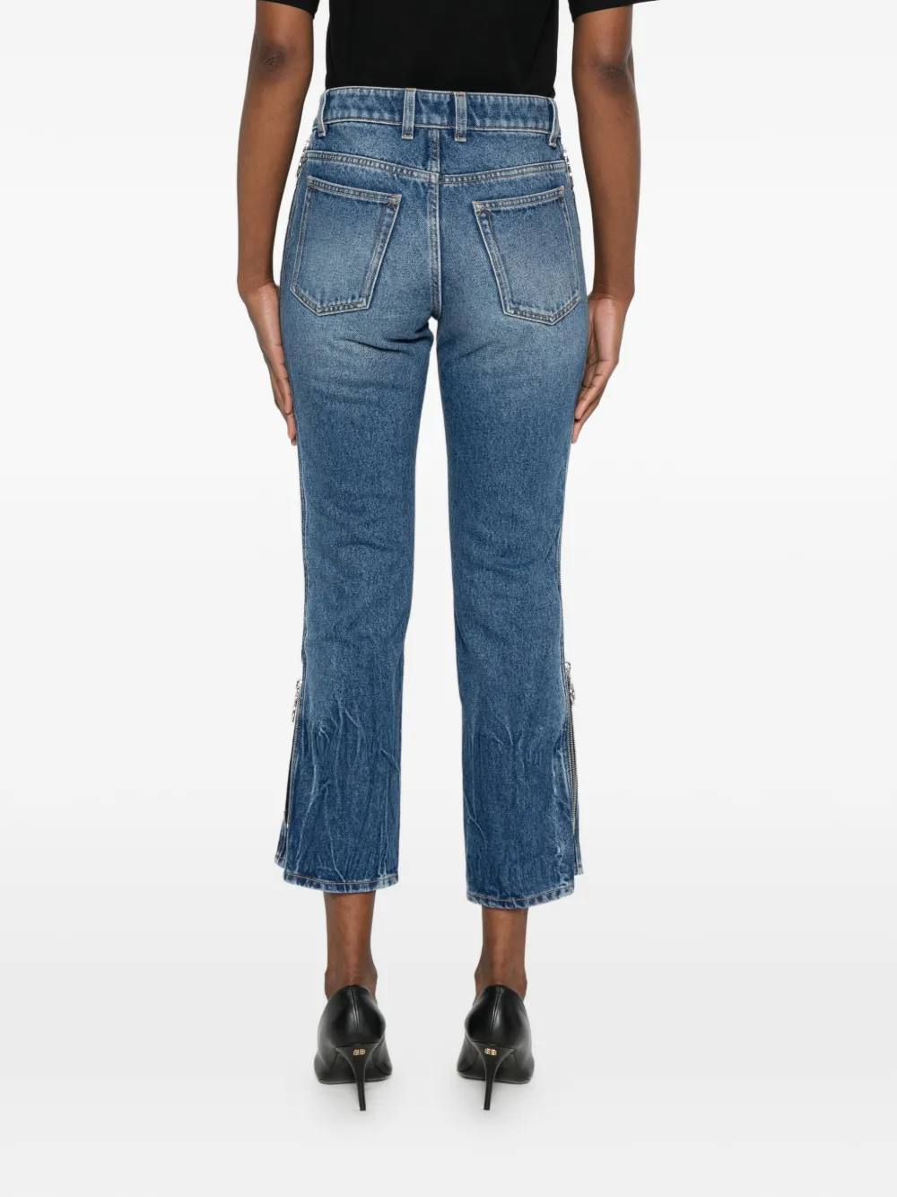 Rabanne Cropped jeans Blauw