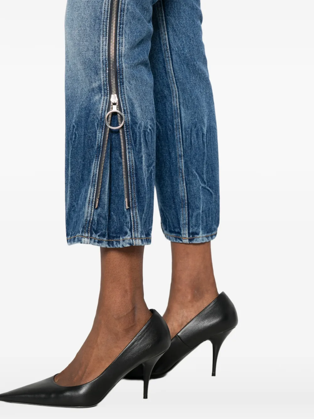 Rabanne Cropped jeans Blauw
