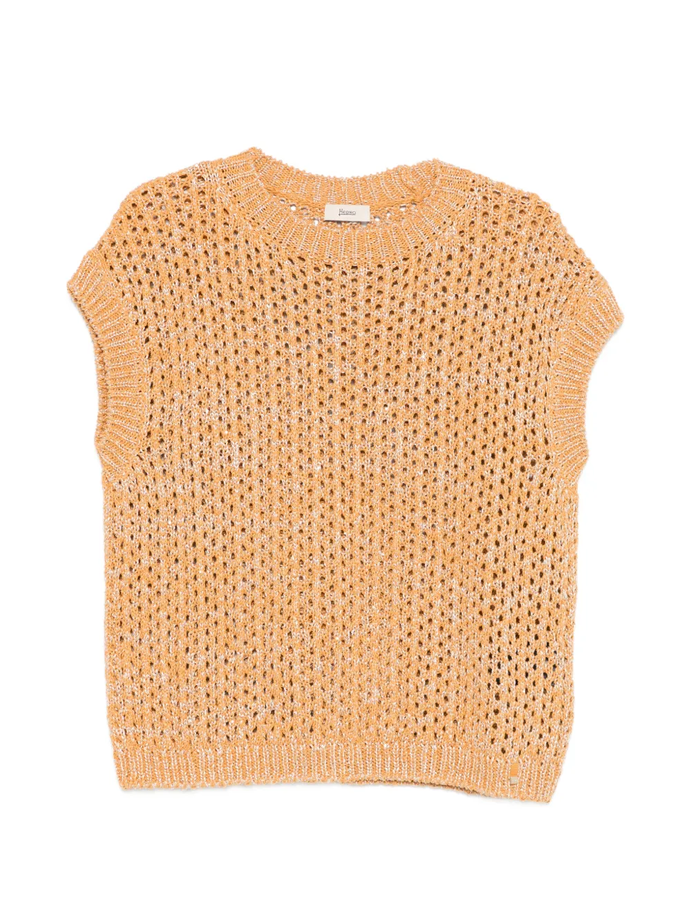 Herno open knit jacket - Arancione