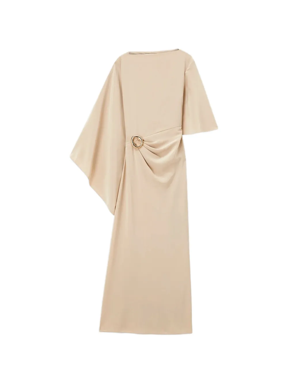 JOSEPH asymmetric-sleeve midi dress - Toni neutri