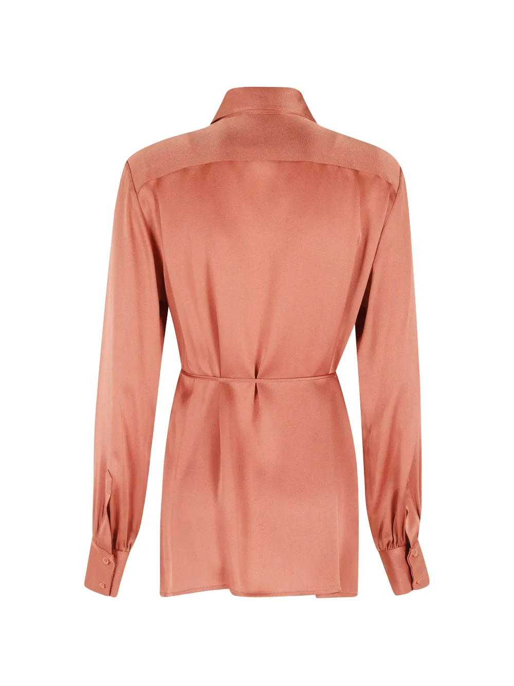 Semicouture Juana blouse met gestrikte taille Oranje