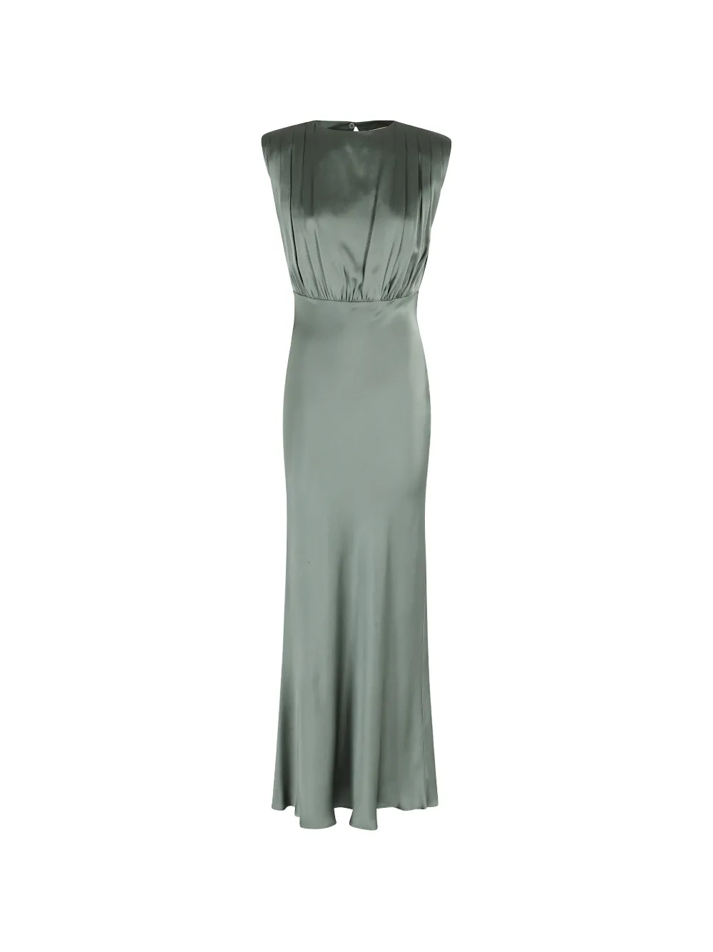 Semicouture draped-detail maxi dress - Verde