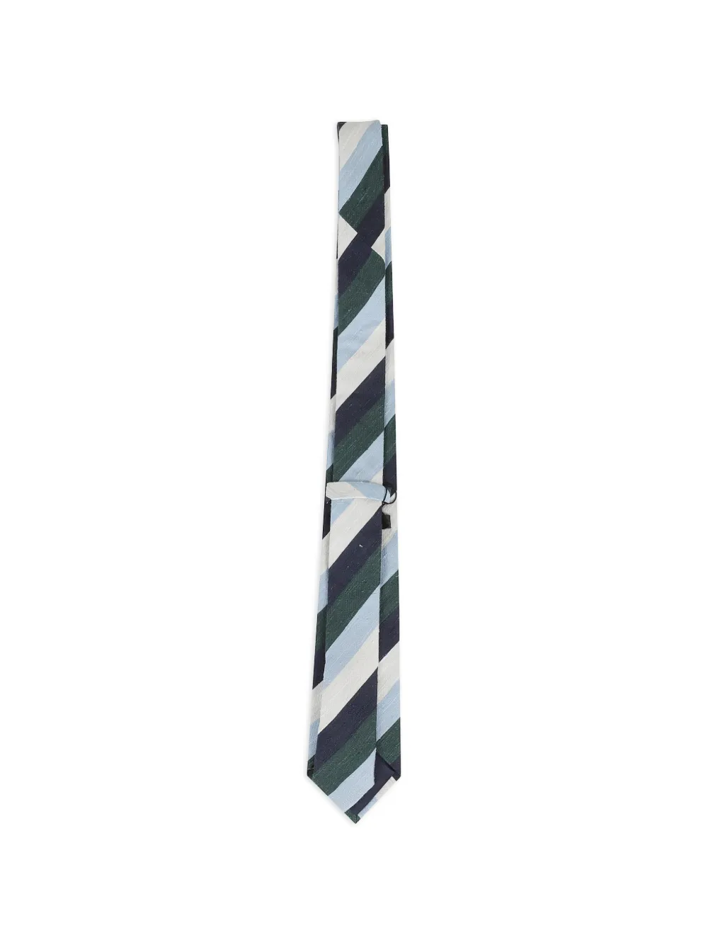 Tagliatore Gestreepte stropdas Blauw