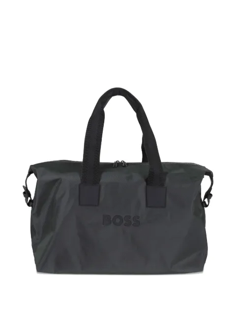 BOSS logo-lettering luggage 