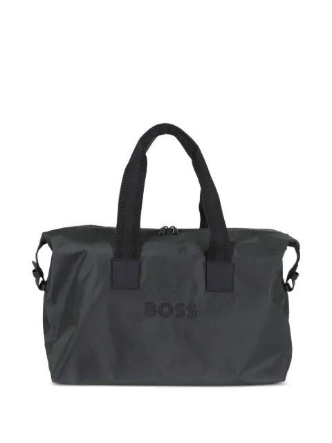 BOSS logo-lettering luggage