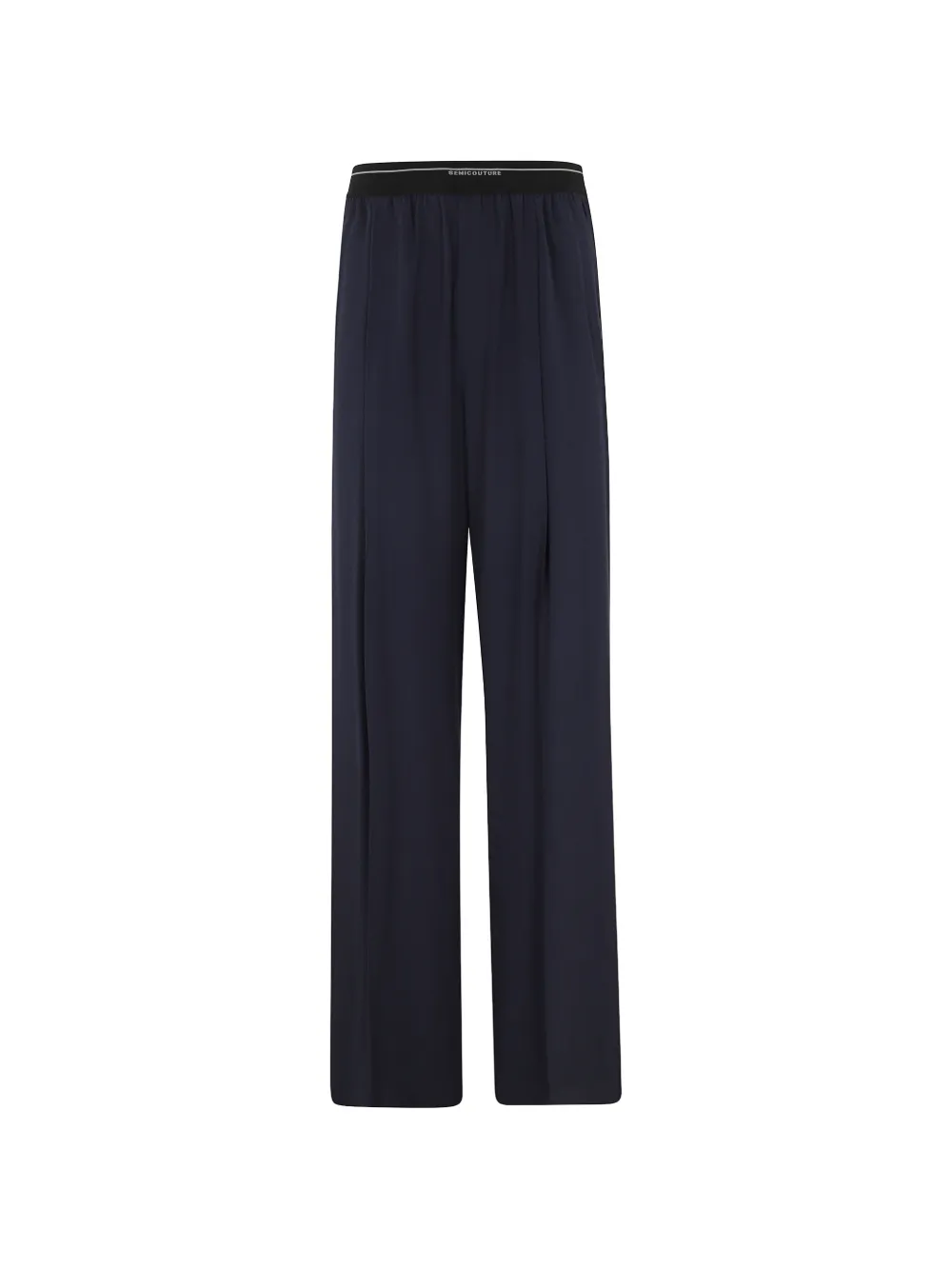 Semicouture Nayara elasticated-waist trousers - Blu