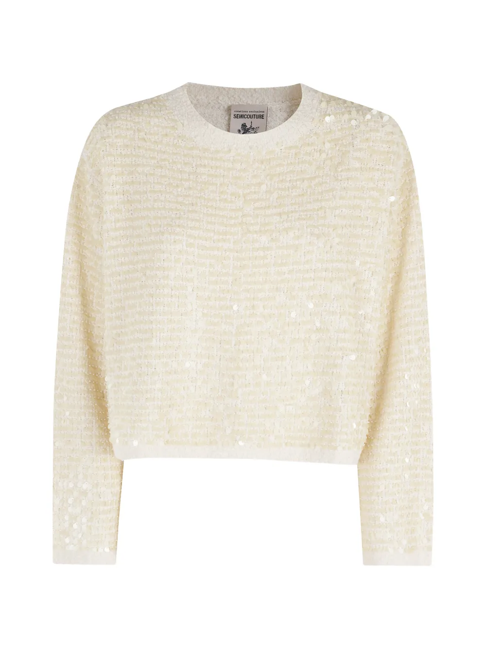 Semicouture Aroa sequinned sweater - Giallo