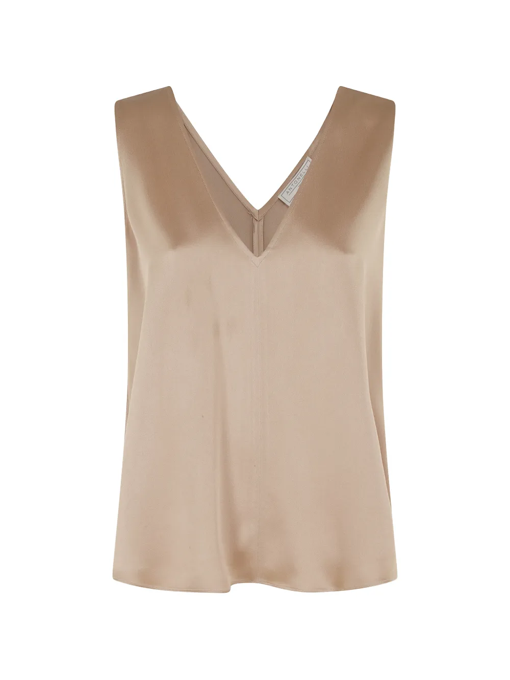 Antonelli v-neck sleeveless blouse - Toni neutri