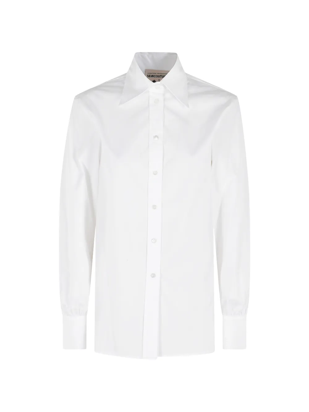 Semicouture Juana collared buttoned shirt - Bianco