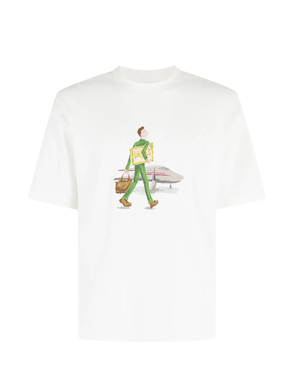 Drôle De Monsieur L`Homme Au Tableau crew-neck T-shirt - Bianco