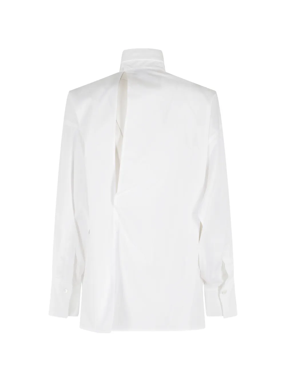  Semicouture Juana Open Back Shirt - White 