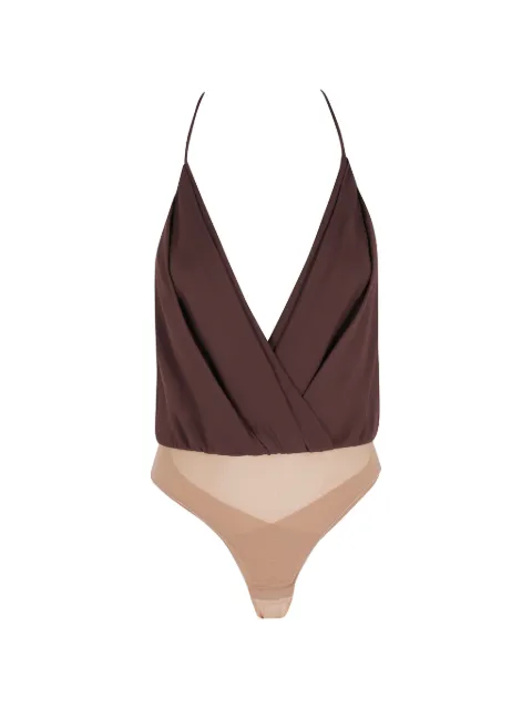 Elisabetta Franchi Georgette V-neck spaghetti-strap top