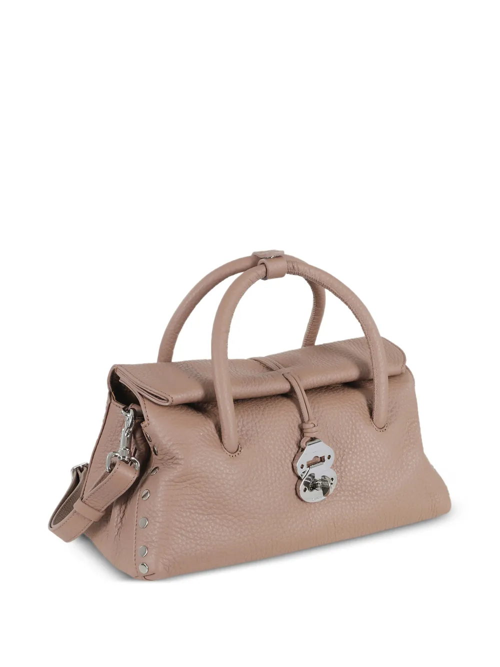 Zanellato Kleine Dotta shopper verfraaid met studs Bruin