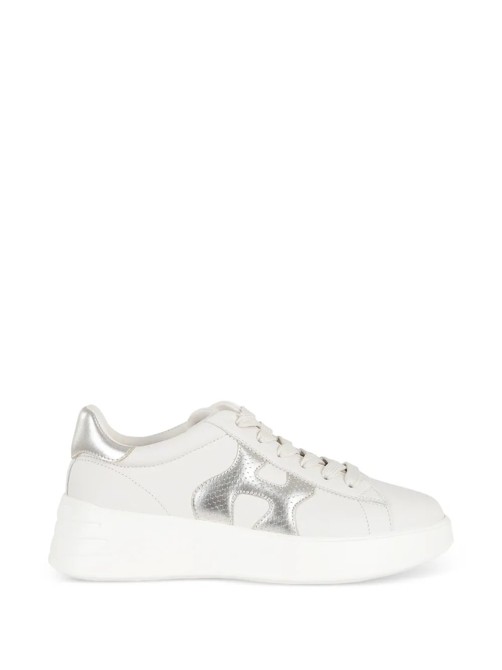 Hogan metallic-appliqué sneakers - Toni neutri
