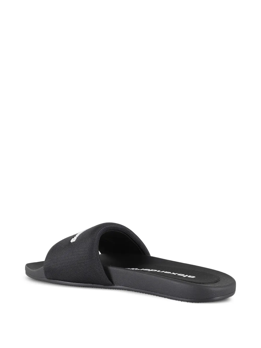  Alexander Wang Logo-embossed Pool Sandals - Black 