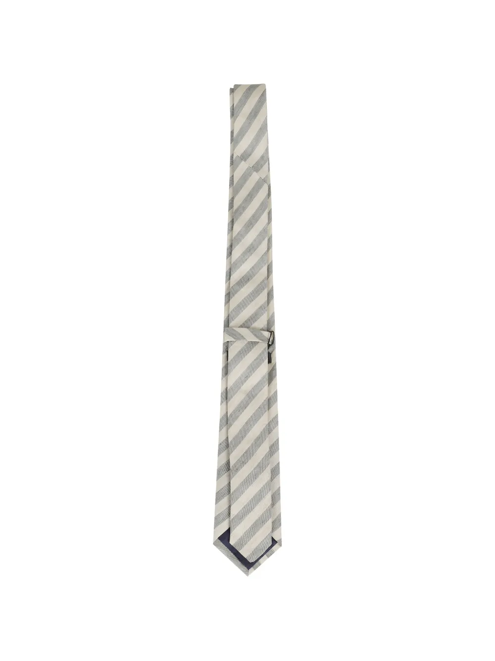 Tagliatore Gestreepte stropdas Beige