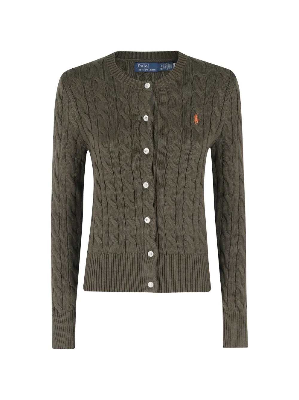 Polo Ralph Lauren crewneck cable-knit cardigan - Verde