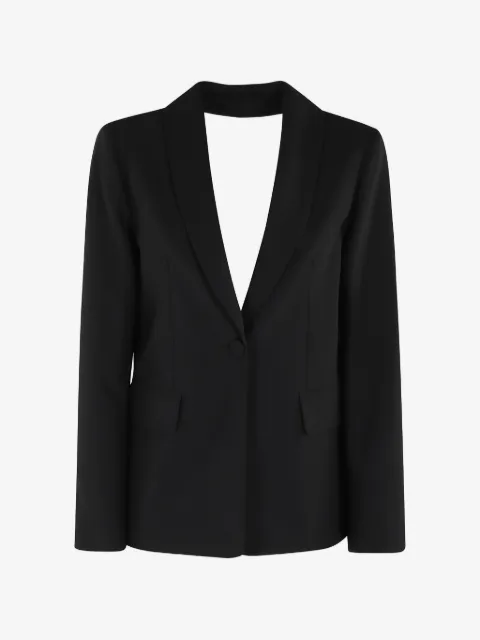 Semicouture shawl collar single-button blazer