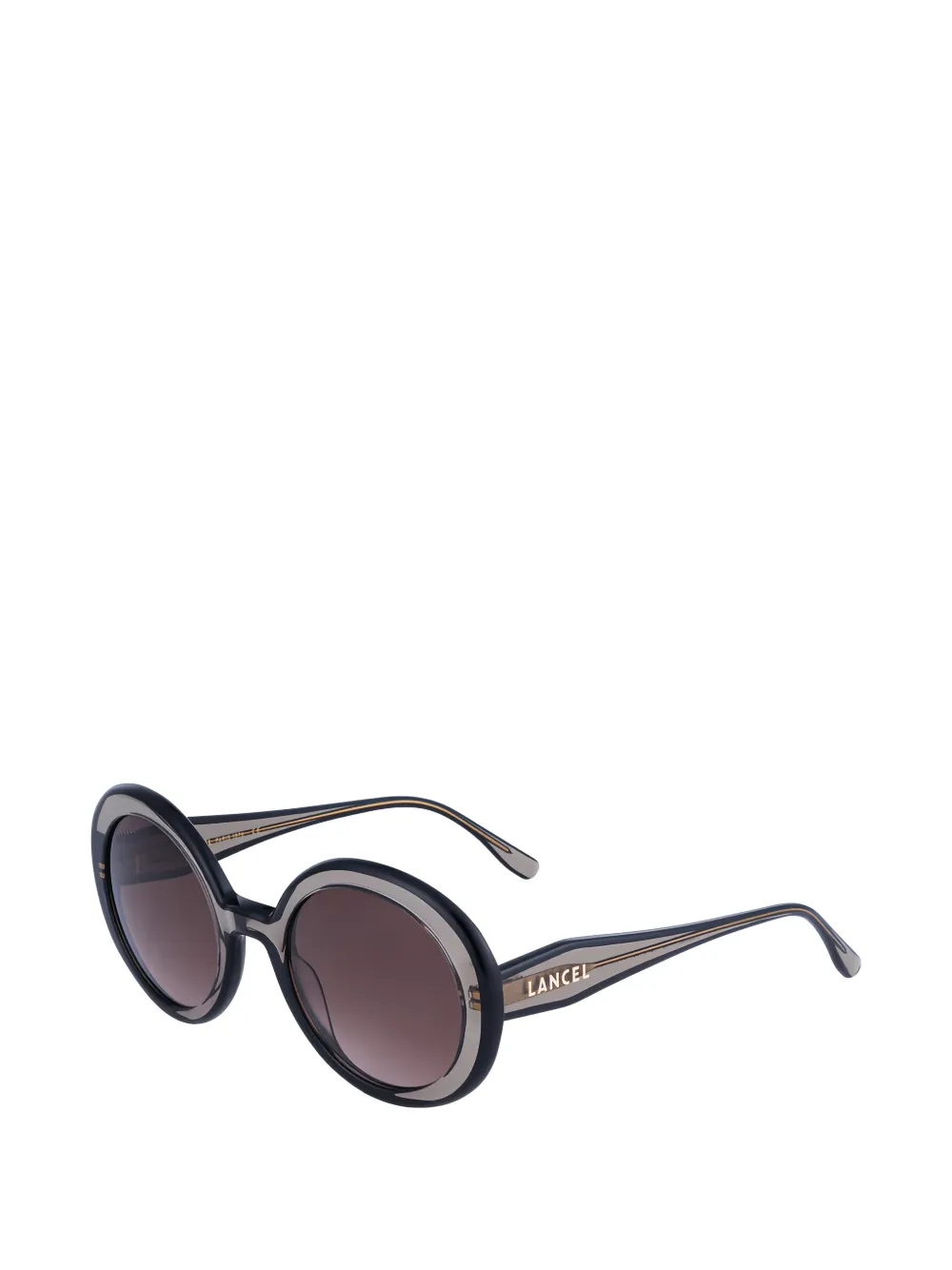 Lancel Zonnebril met rond montuur Grijs