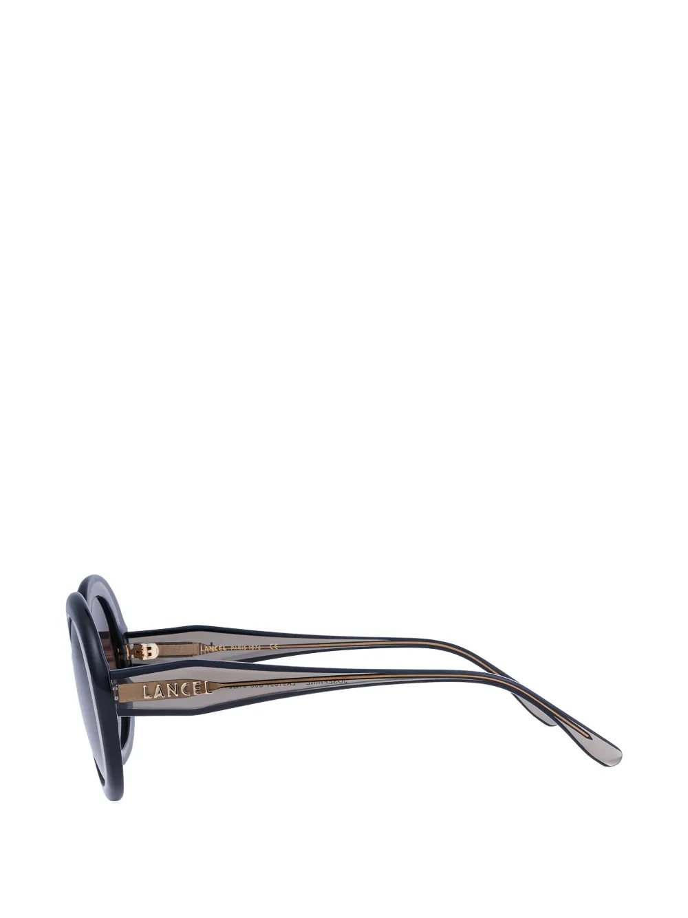 Lancel Zonnebril met rond montuur Grijs