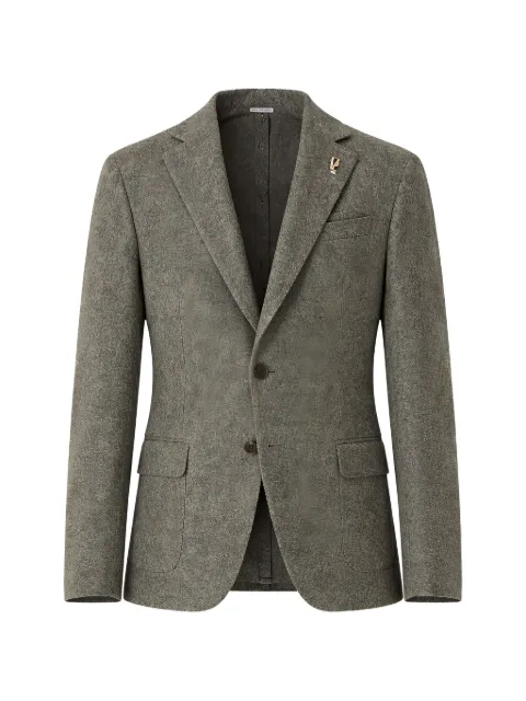 Pal Zileri herringbone-pattern single-breasted blazer