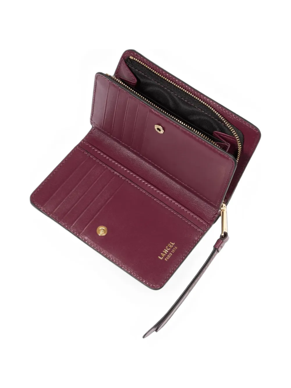 Lancel Origami bifold wallet Rood