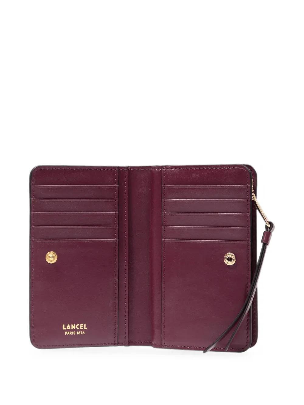 Lancel Origami bifold wallet Rood