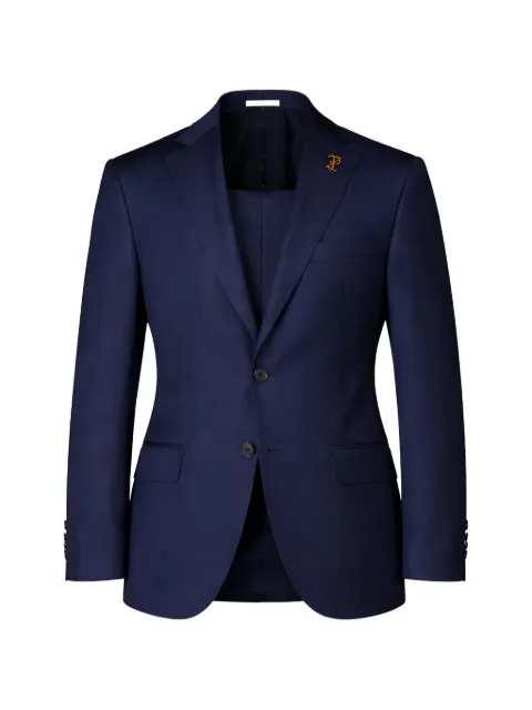 Pal Zileri logo-plaque wool blazer