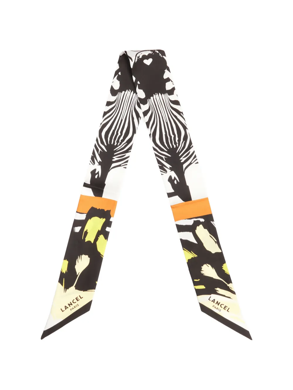 Lancel zebra print headband - Nero