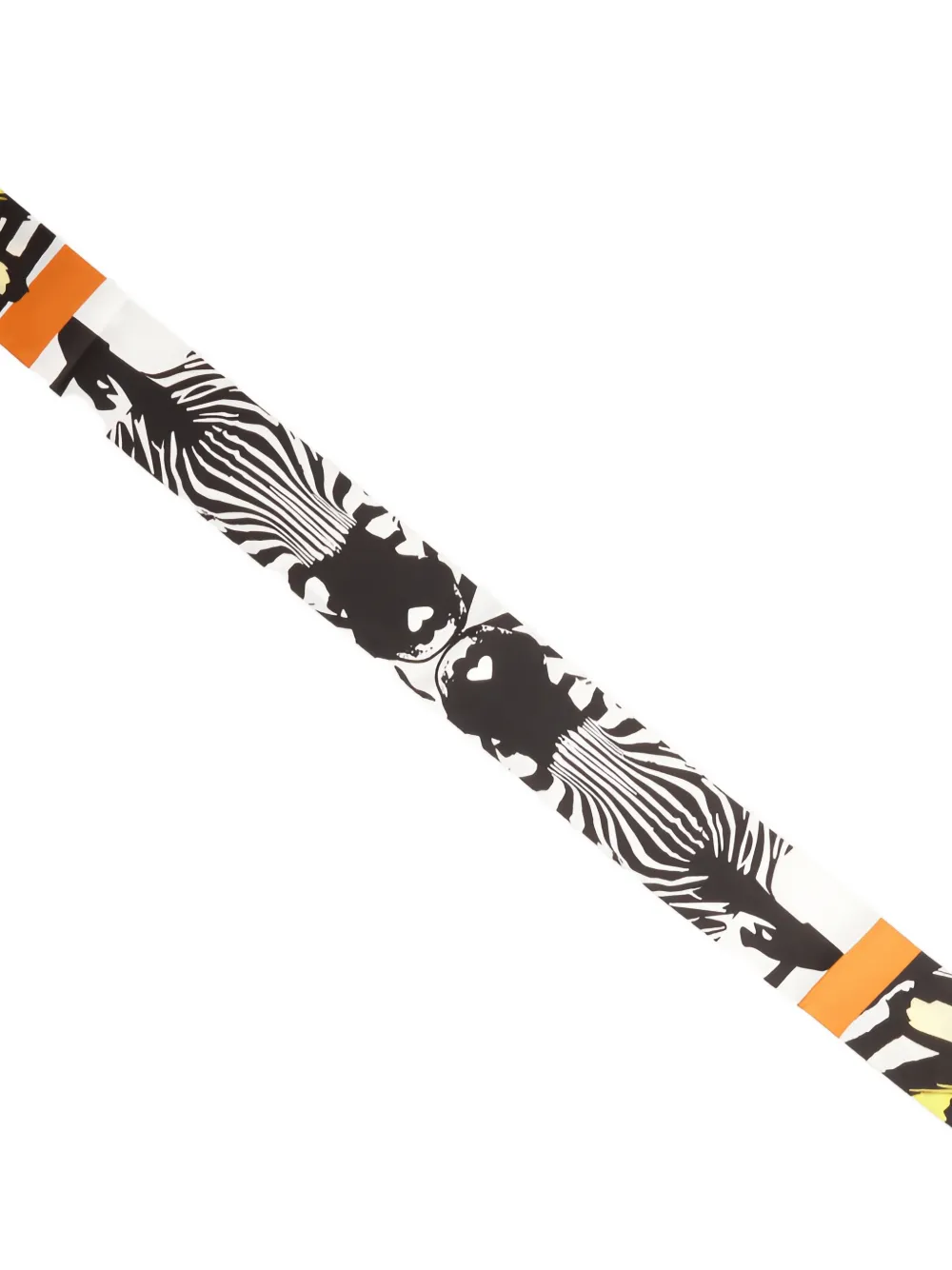 Lancel Haarband met zebraprint Zwart