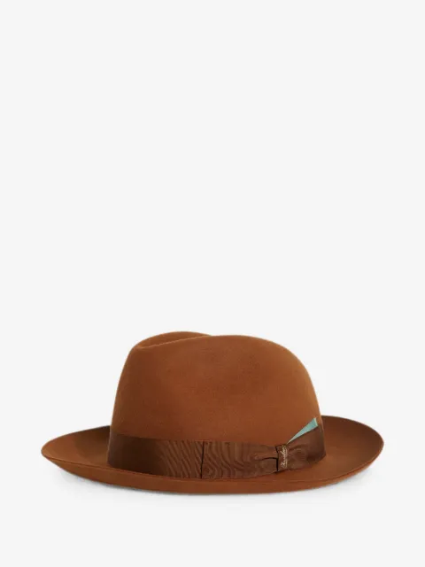 Pal Zileri x Borsalino Federico grosgrain-trim fedora hat